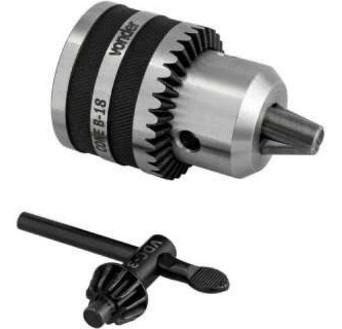 Mandril Industrial Com Chave 10 À 16mm - Encaixe Cone B18 V