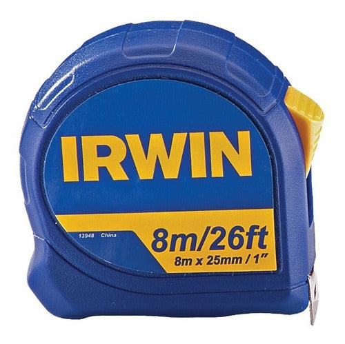 Trena Irwin® 8m Standard Com Fita De Aço Botão De Trava