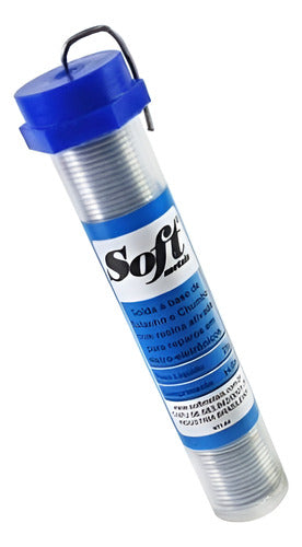 Solda Fio Estanho 10mm Soft 63x37 Tubete Com 25 Gramas