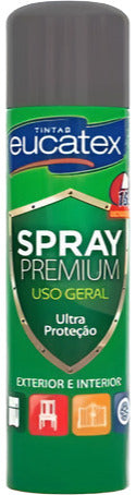 Spray Metalizada Premium Eucatex 400ml Grafite