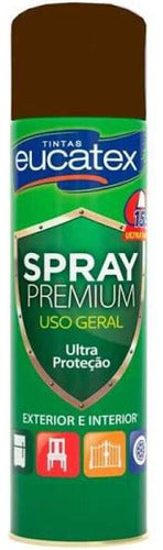 Spray Multiuso Premium Brilhante Eucatex 400ml Marrom/tabaco