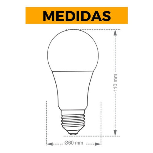 Lâmpada Led Bulbo Tkl 60 90w 6500k Taschibra Caixa C/10pçs