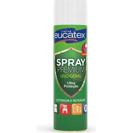 Spray Multiuso Premium Fosco Eucatex 400ml Branco Fosco