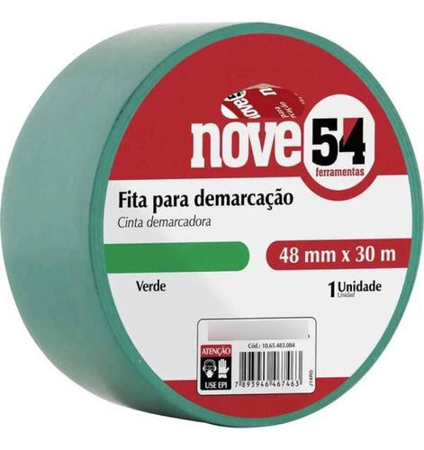 Fita Demarcação De Solo 48mm X 30m 954 Verde