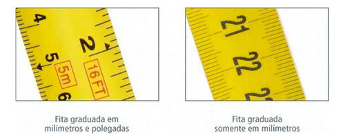 Trena Com Fita De Aço De 10 Metros - Starrett