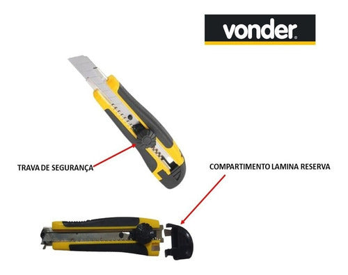 Estilete Emborrachado 18mm Vonder Profissional Es- 218