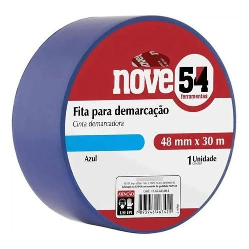 Fita Demarcação De Solo 48mm X 30m 954 Azul