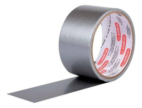 Fita Silver Tape 48mm X 10m Cinza Uso Geral Fixação Forte