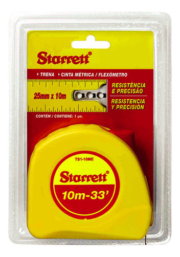 Trena Com Fita De Aço De 10 Metros - Starrett