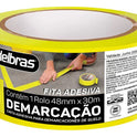 Fita Demarcação De Solo Amarela 48mm X 14m - Adelbras