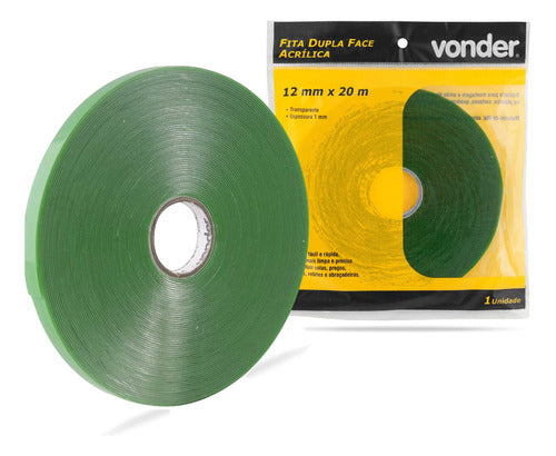 Vonder 12mm X 20m Fita Dupla Face Transparente