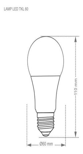 Lâmpada Led Bulbo Tkl 90 15w 6500k Taschibra