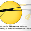 Oculos De Protecao Mod Boxer Amarelo