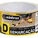 Fita Demarcação De Solo Amarela 48mm X 14m - Adelbras