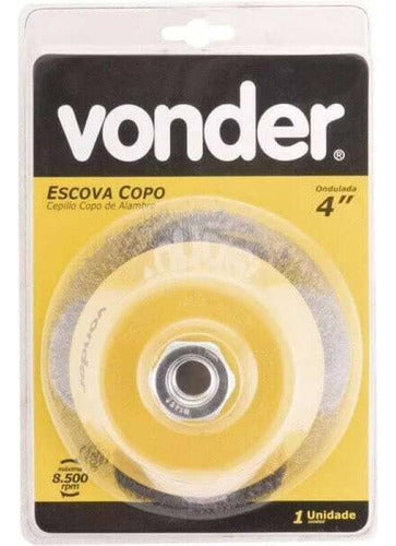 Escova Copo 4  M14 Ondulada Vonder