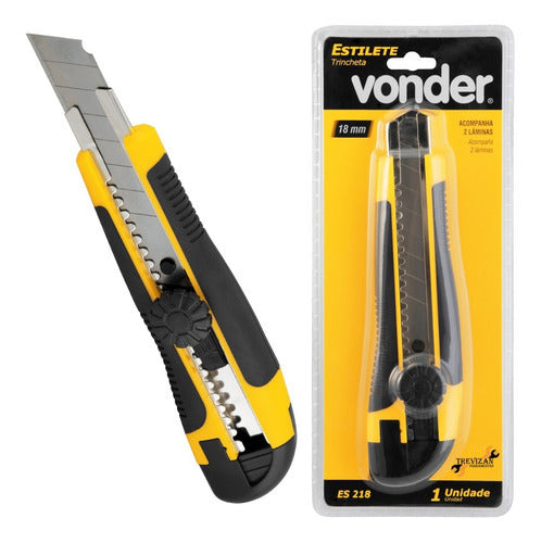 Estilete Emborrachado 18mm Vonder Profissional Es- 218