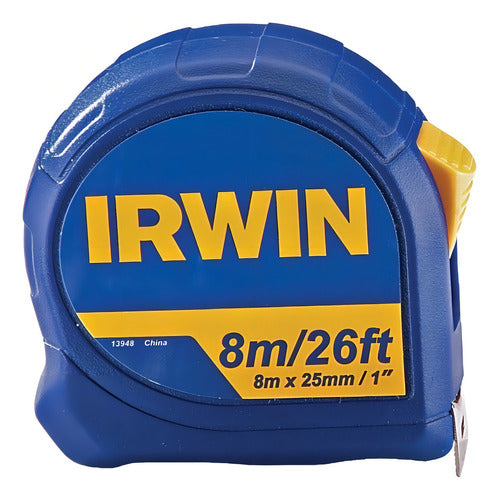 Trena Irwin® 8m Standard Com Fita De Aço Botão De Trava