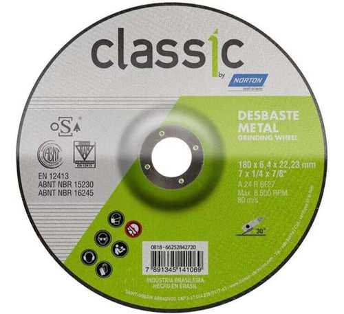 Disco De Desbaste Norton Bda 600  7