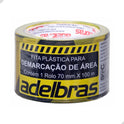 Fita Zebrada Sem Adesivo Adelbras Preto/amarelo 100m