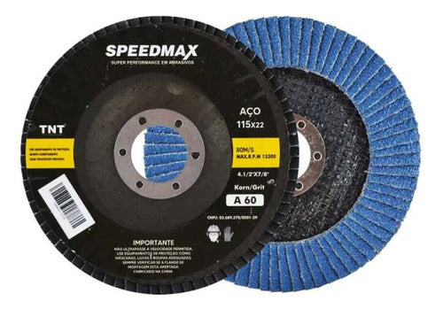 Flap Disco Conico Fibra 412  Grao 60 Speedmax