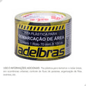 Fita Zebrada Sem Adesivo Adelbras Preto/amarelo 100m