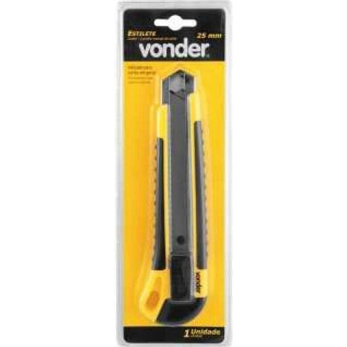 Estilete Profissional Trava Desliz. Emborrachado 25mm Vonder