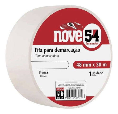 Fita Demarcação De Solo 48mm X 30m 954 Branca