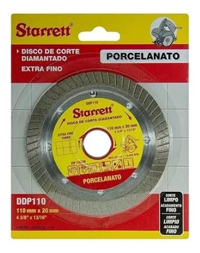 Disco De Corte Diamantado Contínuo 110x20mm Ddc110 Starrett