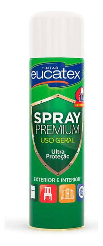 Spray Multiuso Premium Brilhante Eucatex 400ml Branco