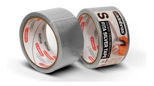 Fita Silver Tape 48mm X 10m Cinza Uso Geral Fixação Forte